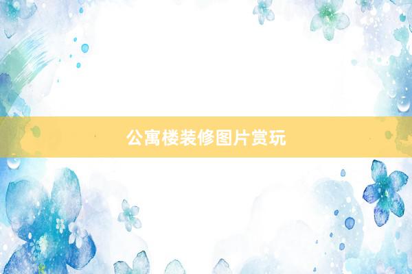 公寓楼装修图片赏玩